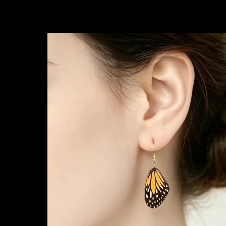 Punk Style Butterfly Wing Earrings — Vintage Gift